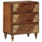 vidaXL Dulap de noapte maro miere 50 x 33 x 62 cm Lemn masiv de mango 4018745