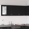 Gossi dulapuri suspendate - 2 pachete - stejar negru, 100x31x60 cm - fabricate din lemn prelucrat