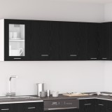 Gossi dulapuri suspendate - 2 pachete - stejar negru, 100x31x60 cm - fabricate din lemn prelucrat