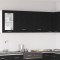 Gossi dulapuri suspendate - 2 pachete - stejar negru, 100x31x60 cm - fabricate din lemn prelucrat