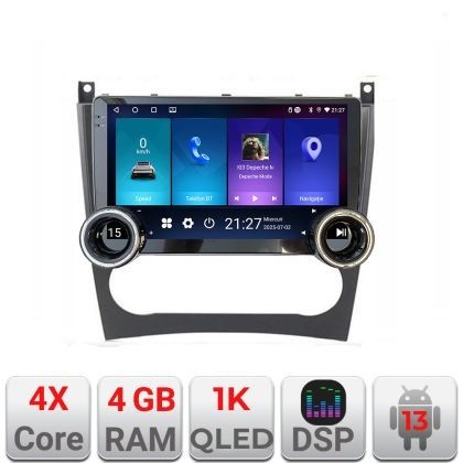 Navigatie Mercedes W203 CLC Kit-093 Edotec 4+64 10.5 inch Incell 1K android Wifi 5Ghz gps internet CarStore Technology