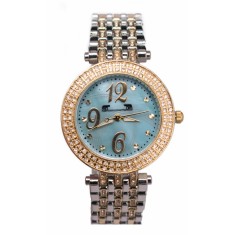 Ceas Dama Matteo Ferari Gold&amp;Silver/Blue Elegant V Ochelari Cadou