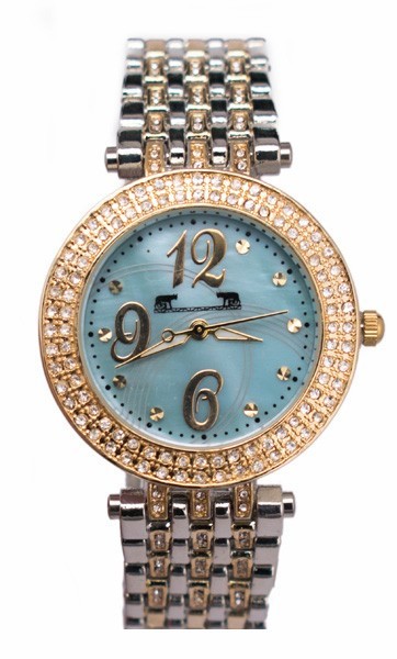 Ceas Dama Matteo Ferari Gold&amp;Silver/Blue Elegant V Ochelari Cadou