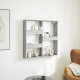 VidaXL Dulap de perete, gri sonoma, 80x15x80 cm, lemn prelucrat