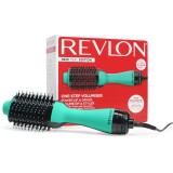 Perie electrica fixa REVLON One-Step Hair Dryer and Volumizer, RVDR5222TE TEAL, pentru par mediu si lung, Turcoaz
