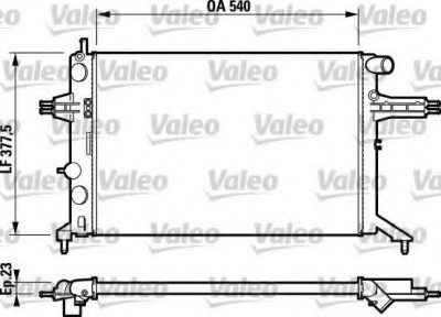 Radiator, racire motor OPEL ASTRA G Cupe (F07) (2000 - 2005) VALEO 732795 foto