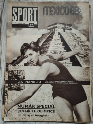 Revista SPORT nr. 19 - Octombrie 1968 - JO, Farul Constanta foto