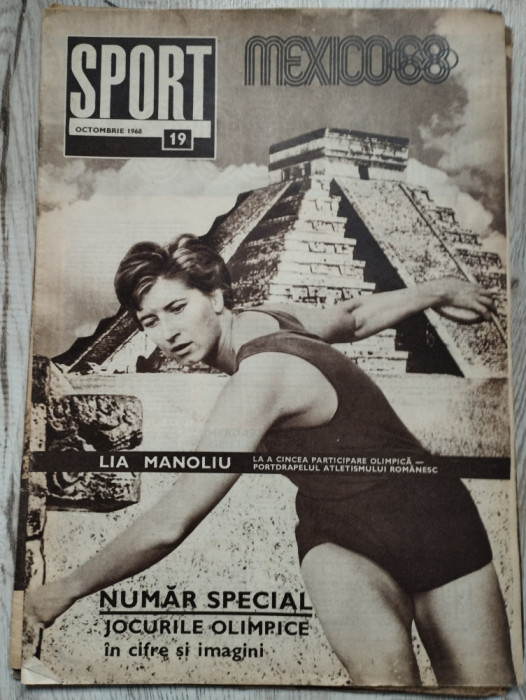 Revista SPORT nr. 19 - Octombrie 1968 - JO, Farul Constanta