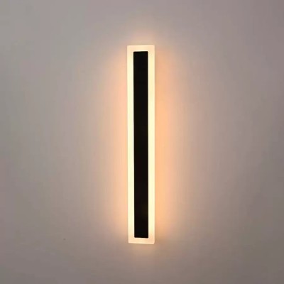 Aplica LED de Exterior Mack, Lungime 60cm, 8W, IP65, Metal, Liniar, Negru ModernLight Concept foto