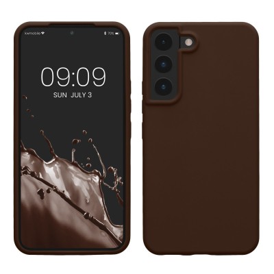 Husa Kwmobile pentru Samsung Galaxy S22, Maro, Silicon, 56756.247 foto