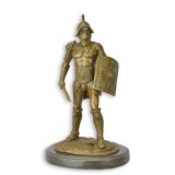 Gladiator-statueta din bronz cu un soclu din marmura BF-22