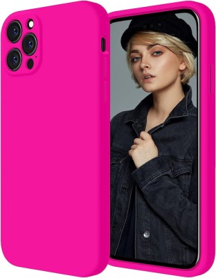 Husa de protectie din silicon pentru Apple iPhone 13 Pro Max, SoftTouch, interior microfibra, Roz Neon foto