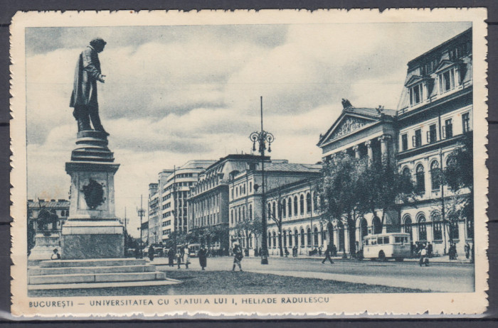 BUCURESTI UNIVERSITATEA CU STATUIA LUI HELIADE RADULESCU