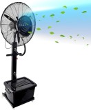 Ventilator 71cm cu pulverizare apă din rezervor de 43 L, pentru terase, cu picior reglabil pe &icirc;nălțime, pentru exterior/interior, 260 W