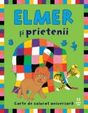 Elmer și prietenii. Carte de colorat aniversară - Editura Trei