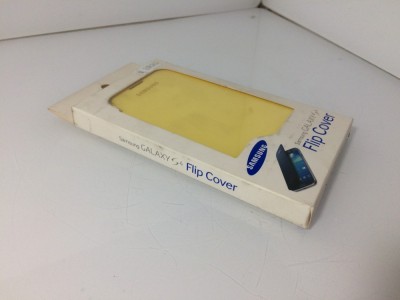 Husa Samsung Flip Cover EF-FI950BYEGWW pentru Galaxy S4 I9500/I9505, Galben foto