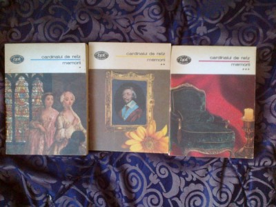 h3a Cardinalul de Retz - Memorii (3 volume) foto