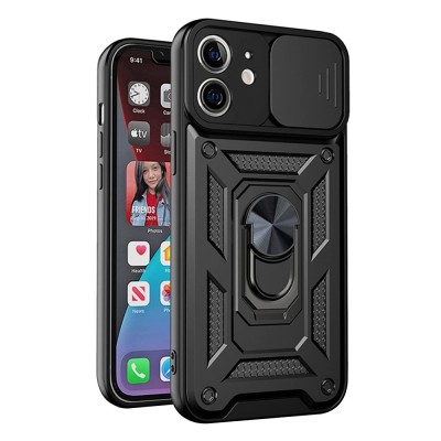 Husa iPhone 12 mini protectie camera Techsuit CamShield Series, negru foto