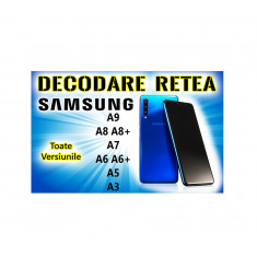 Decodare retea SAMSUNG Galaxy A9 A8 A8+ A7 A6 A6+ A5 A3 Toate Versiunile SIM Unlock