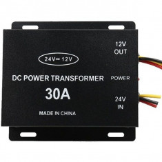 Convertor auto tensiune de la 24V la 12V, putere 30A