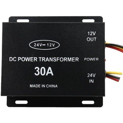 Convertor auto tensiune de la 24V la 12V, putere 30A foto