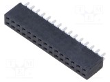 Conector şiruri pini mamă SAMTEC PIN 30 2,54mm aurit THT