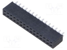 Conector şiruri pini mamă SAMTEC PIN 30 2,54mm aurit THT