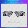 Lumini Ambientale difuzoare rotative stalpi Mercedes C W205 control pe sistemul original sau telefon CarStore Technology