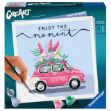 CREART - PICTURA MASINA CU FLORI, Ravensburger