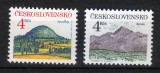 Cehoslovacia 1991 - Munți, vederi, serie neuzata