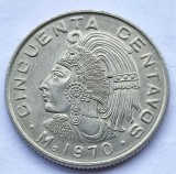 272. Moneda Mexic 50 centavos 1970 (stylized arms)