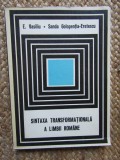 Sintaxa transformationala a limbii romane / E. Vasiliu, S. Golopentia-Eretescu