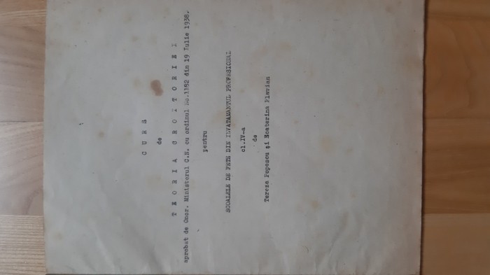 Tereza Popescu , Ecaterina Flavian - CURS DE TEORIA CROITORIEI (1938) croitorie