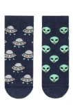 Șosete haioase cu extratereștri, Conte Kids Funny Legs 461 - Navy, 36-38 (24)