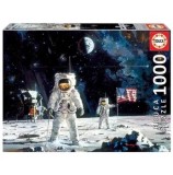 Puzzle Educa - Robert McCall: First Men On The Moon, 1000 piese