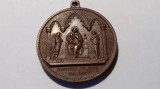 MEDALIE RELIGIOASA - VATICAN - ANII 1800 - GRAVOR CELEBRU ,PENIN PONCET