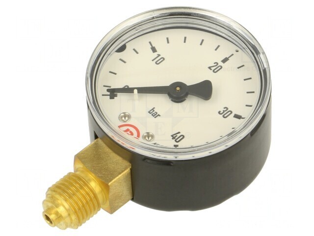 Manometru 0-40 bar 50mm pentru lichide și gaze neagresive