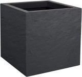 Jardiniera mare patrata antracit 49,5x49,5x49,5 cm STONE
