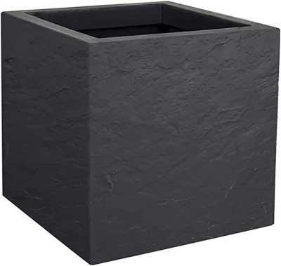 Jardiniera mare patrata antracit 49,5x49,5x49,5 cm STONE foto