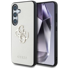 Husa pentru samsung galaxy s25 - guess hardcase 4g grained big and classic logo - beige foto