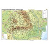 Romania. Harta fizico-geografica si a resurselor naturale de subsol 140 x100 cm CR-3101B