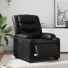 VidaXL Fotoliu rabatabil electric, negru, piele ecologică 3206543