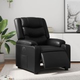 VidaXL Fotoliu rabatabil electric, negru, piele ecologică 3206543