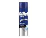 Gel de ras pentru barbati cu efect de curatare Gillette Series cu carbune, protectie completa impotriva iritatiei, 200 ml