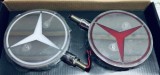 Set 2 Lampi LED Oglinda Laterala Mercedes, 24V, Alb/Rosu, Suport Inclus, Prindere Surub