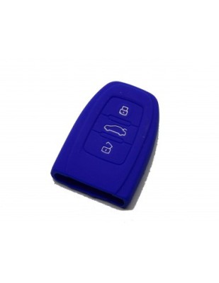 Husa cheie auto din silicon Audi B6 B7 B8 A4 A5 A6 A7 A8 Q5 Q7 R8 TT S5 S6 S7 S8 SQ5 RS5 &amp;ndash; Albastru foto