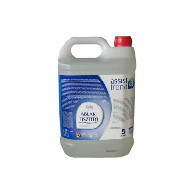 Solutie Curatare Geamuri Assist Trend, 5 L, Detergent de Geamuri, Detergent pentru Geamuri, Detergent Lichid pentru Geamuri si Ferestre, Solutie Curat foto