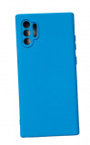 Husa silicon antisoc cu microfibra Samsung Note 10 Plus Albastru Ocean
