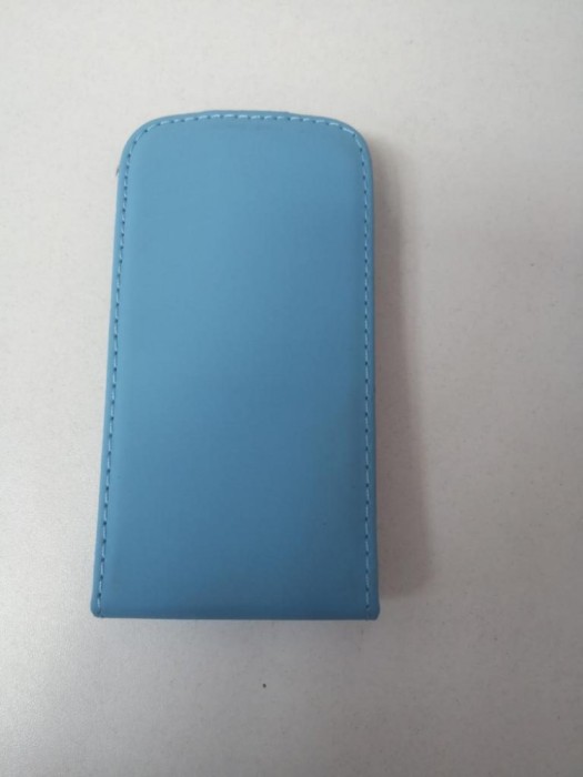 Husa Telefon Flip Vertical iPhone 3 Blue
