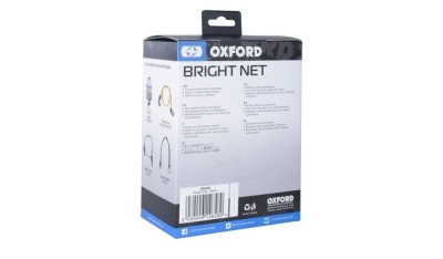 Plasa bagaje moto Oxford Bright Net, negru reflectiv, 38x38cm foto